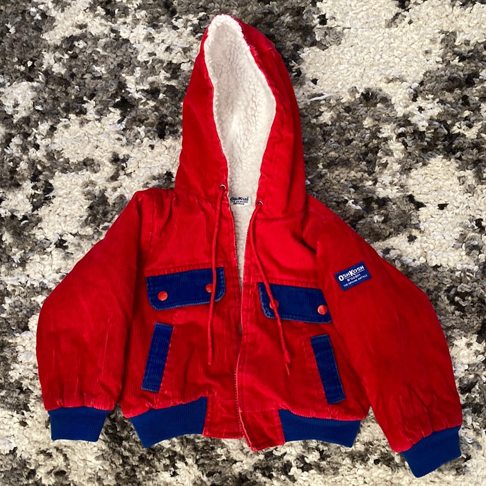 Vintage Corduroy Oshkosh Fleece Lined Jacket